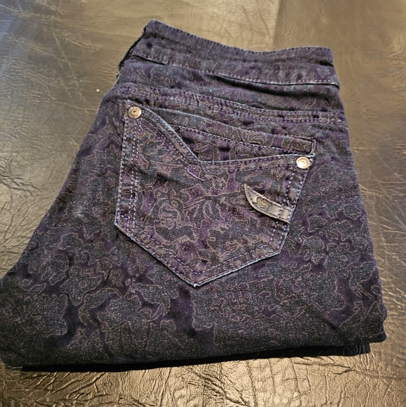 Parasuco Blue Patterned Jeans - Picture 1 of 13